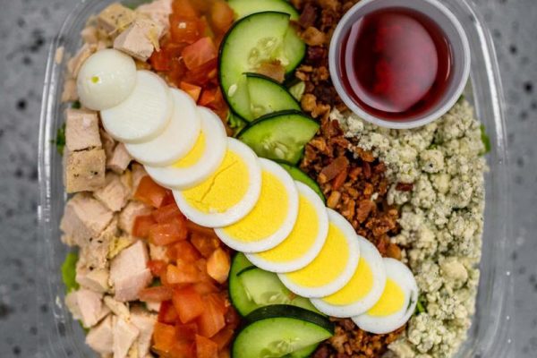 salad with hardboiled egg